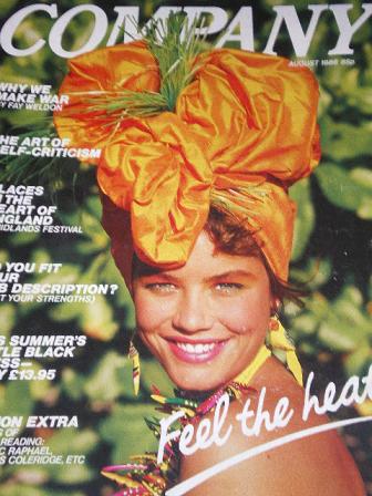 COMPANY magazine, August 1986 issue for sale. MELISSA MCKNIGHT, HELEN HARRIS. Original UK FASHION pu
