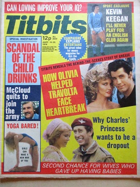 TITBITS magazine, September 14 - 20 1978 issue for sale. OLIVIA NEWTON JOHN, LESLIE RAE, WANDA VANTH