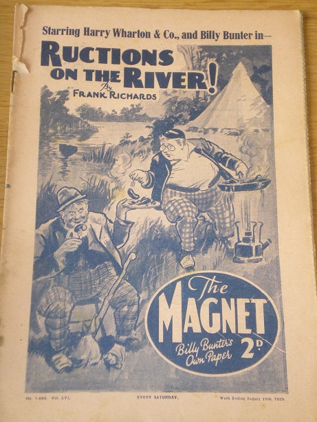 THE MAGNET story paper, August 19 1939 issue for sale. BILLY BUNTER, CHARLES HAMILTON, FRANK RICHARD