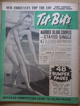 TIT-BITS magazine, 22 May 1954 issue for sale. JEAN MOORHEAD, F. B. WALTON. Original British publica