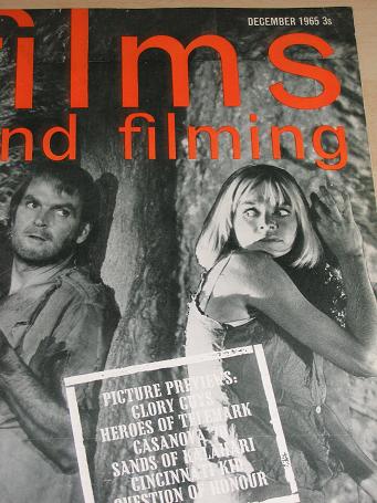 FILMS and FILMING magazine, December 1965 issue for sale. YORK, BAKER. Original gifts from Tilleys, 