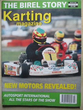 KARTING magazine, March 1998 issue for sale. MICHAEL SPENCER. Original British publication from Till