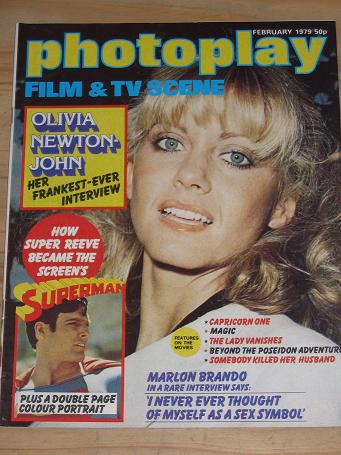 PHOTOPLAY MAGAZINE FEBRUARY 1979 BACK ISSUE FOR SALE OLIVIA NEWTON-JOHN VINTAGE FILM MOVIE PUBLICATI