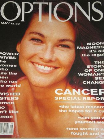 OPTIONS magazine, May 1991 issue for sale. Original FASHION publication from Tilley, Chesterfield, D