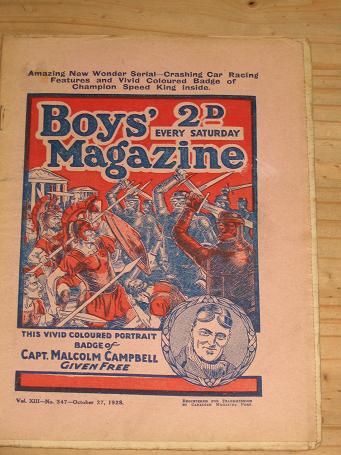 Tilleys Vintage Magazines : BOYS MAGAZINE October 27 1928, No. 347 ...