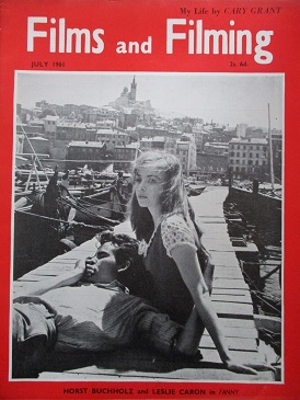 FILMS AND FILMING magazine, July 1961 issue for sale. HORST BUCHHOLZ, LESLIE CARON. Original British