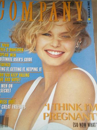 COMPANY magazine, September 1990 issue for sale. Original UK FASHION publication from Tilley, Cheste