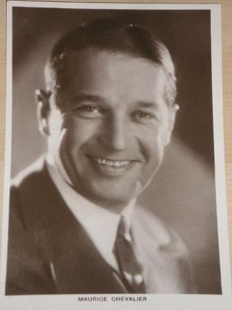 Original postcard-size FILM STAR photograph: MAURICE CHEVALIER. Movie collectable from Tilley, Chest