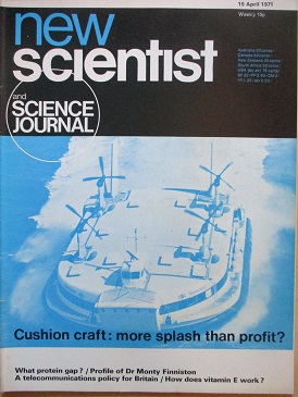 NEW SCIENTIST magazine, 15 April 1971 issue for sale. ERICA WHEELER, MADELEINE SIMMS. Original Briti