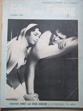 FILMS AND FILMING magazine, January 1958 issue for sale. JENNIFER JONES, ROCK HUDSON. Original Briti