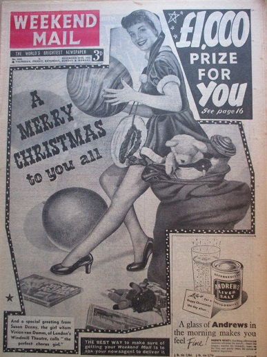 Tilleys Vintage Magazines WEEKEND MAIL December 24 28 1953 Issue   80f92a893122b9bdbcdc71f351d3ce5e.JPG