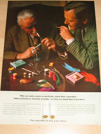 Original 1962 WILLS CIGARETTES magazine advertisement for sale. Vintage TOBACCO advertising. Classic