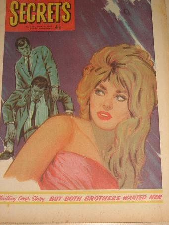SECRETS magazine, March 2 1963 issue for sale. ROMANTIC FICTION. Birthday gifts from Tilleys, Cheste