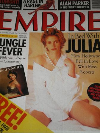 EMPIRE magazine, October 1991 issue for sale. JULIA ROBERTS. Original British MOVIE publication from