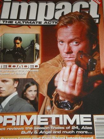 IMPACT magazine, July 2002 issue for sale. 24. Original British ACTION MOVIE publication from Tilley