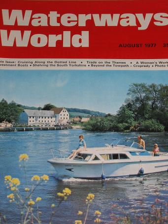 WATERWAYS WORLD magazine, August 1977 issue for sale. CANALS, BOATS. Classic images of the twentieth