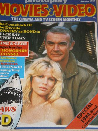 PHOTOPLAY magazine, January 1984 issue for sale. CONNERY. Original British publication from Tilley, 