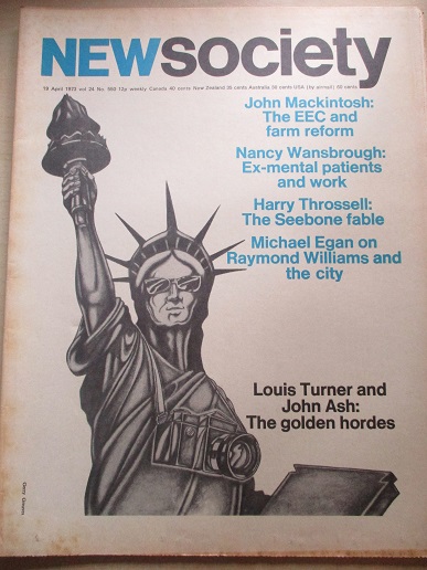 NEW SOCIETY magazine, 19 April 1973 issue for sale. JOHN MACKINTOSH. Original British publication fr