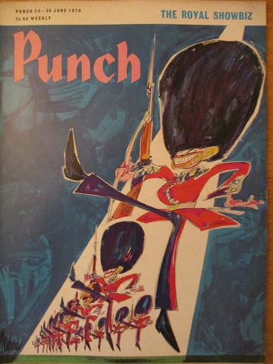 PUNCH magazine, 24 - 30 June 1970 issue for sale. THE ROYAL SHOWBIZ. Original BRITISH publication fr