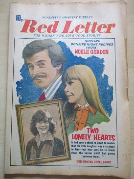 RED LETTER magazine, November 8 1980 issue for sale. FOR WOMEN WHO LOVE GOOD STORIES. Original Briti