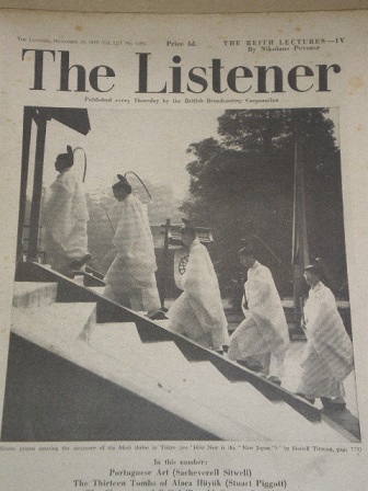 THE LISTENER magazine, November 10 1955 issue for sale. SACHEVERELL SITWELL, RONALD GREGOR SMITH. Or