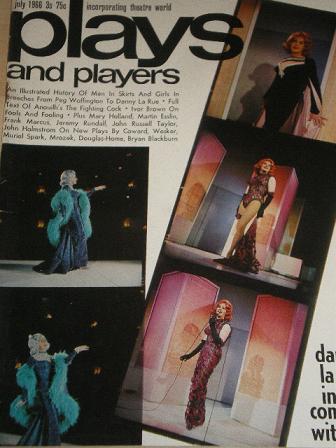 PLAY AND PLAYERS magazine, July 1966 issue for sale. DANNY LA RUE. Original British publication from