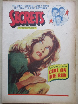 SECRETS magazine, March 12 1960 issue for sale. Original British publication from Tilley, Chesterfie