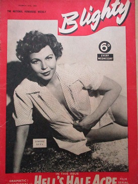 BLIGHTY magazine, March 27 1954 issue for sale. SIMONE SILVA. Original British publication from Till