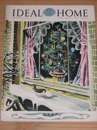 IDEAL HOME MAGAZINE DECEMBER 1948 BACK ISSUE FOR SALE COTCHFORD FARM VINTAGE PUBLICATION PURE NOSTAL