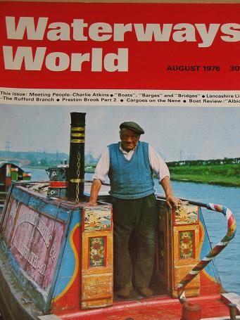 WATERWAYS WORLD magazine, August 1976 issue for sale. CANALS, BOATS. Classic images of the twentieth
