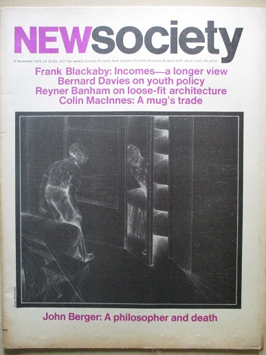 NEW SOCIETY magazine, 9 November 1972 issue for sale. FRANK BLACKABY. Original British publication f