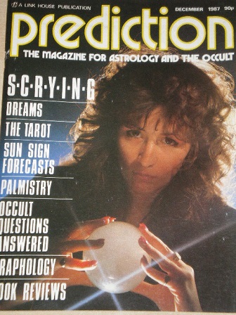 PREDICTION magazine, December 1987 issue for sale. OCCULT. Original British publication from Tilley,