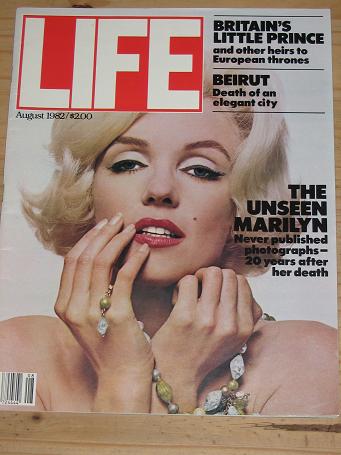 MARILYN MONROE LIFE MAGAZINE AUGUST 1982 BACK ISSUE FOR SALE VINTAGE PUBLICATION PURE NOSTALGIA ARCH