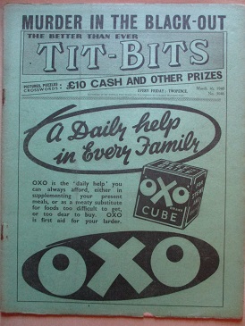 TIT-BITS magazine, March 16 1940 issue for sale. ROBIN TEMPLE, LADBROKE BLACK, F. W. THOMAS. Origina