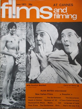 FILMS AND FILMING magazine, June 1971 issue for sale. JURGEN DRAEGER, TERRY SCOTT, KENNETH WILLIAMS.