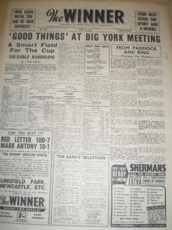 Tilleys Vintage Magazines : THE WINNER May 25 1957 issue for sale Tilleys Vintage Magazines : THE WINNER May 25 1957 issue for sale