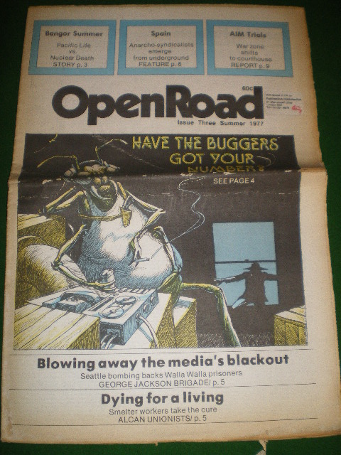 OPEN ROAD, Issue Number 3, Summer 1977 for sale. SPAIN, EMMA GOLDMAN, DAVE LESTER. Original Canadian