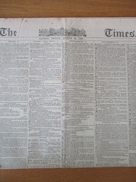 Tilleys Vintage Magazines : THE TIMES newspaper, Friday, August 21 ...