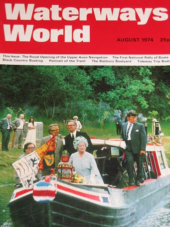 WATERWAYS WORLD magazine, August 1974 issue for sale. CANALS, BOATS. Classic images of the twentieth