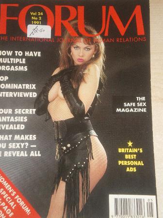FORUM magazine, Volume 24 Number 2 1991 issue for sale. Original British adult publication from Till