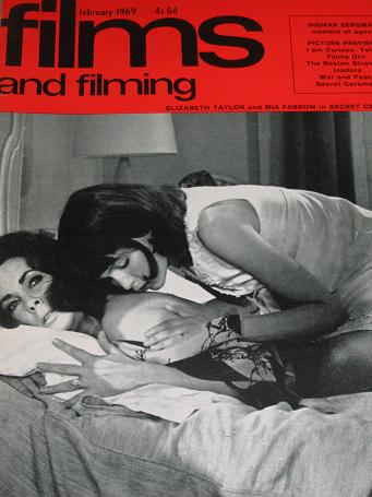 FILMS and FILMING magazine, February 1969 issue for sale. TAYLOR, FARROW. Original gifts from Tilley