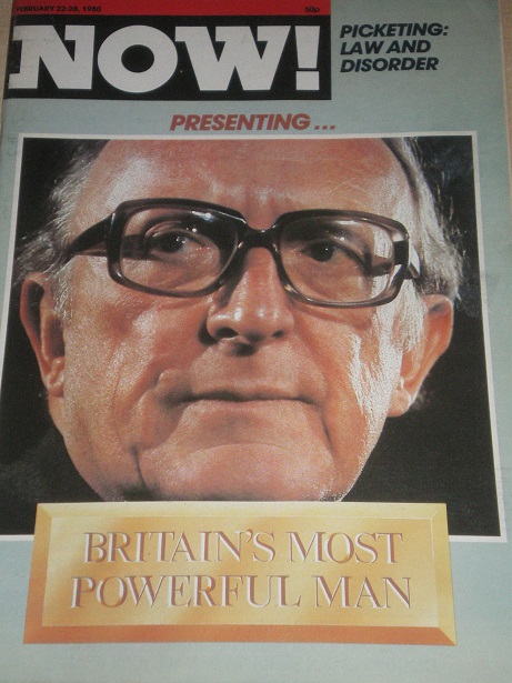 NOW! magazine, February 22 - 28 1980 issue for sale. CARRINGTON. Original British NEWS publication f