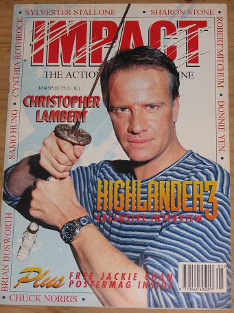 IMPACT MAGAZINE JANUARY 1995 ACTION MOVIE BACK ISSUE FOR SALE CLASSIC IMAGES OF THE TWENTIETH CENTUR
