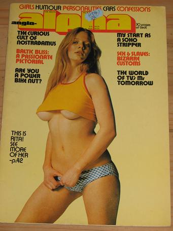 ALPHA MAGAZINE NUMBER 8 ISSUE FOR SALE 1974 VINTAGE ADULT MENS GLAMOUR PUBLICATION CLASSIC IMAGES OF