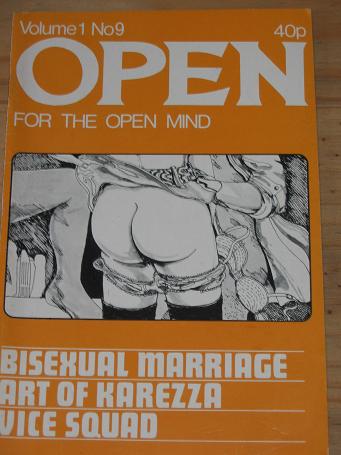 OPEN MAGAZINE VOLUME 1 NUMBER 9 ISSUE FOR SALE 1970s VINTAGE ADULT SEXUAL BEHAVIOUR PUBLICATION CLAS