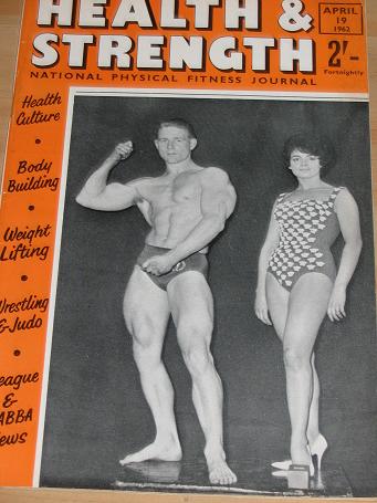 HEALTH AND STRENGTH MAGAZINE APRIL 19 1962 BACK ISSUE FOR SALE VINTAGE BODYBUILDING PHYSICAL CULTURE