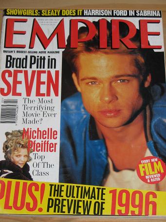 Tilleys Vintage Magazines : FEBRUARY 1996 EMPIRE MOVIE MAGAZINE BRAD