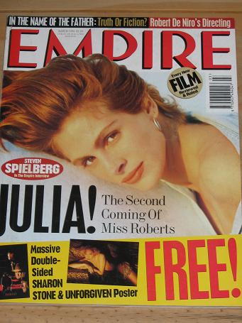 MARCH 1994 EMPIRE MOVIE MAGAZINE JULIA ROBERTS OLD VINTAGE FILM PUBLICATION FOR SALE PURE NOSTALGIA 