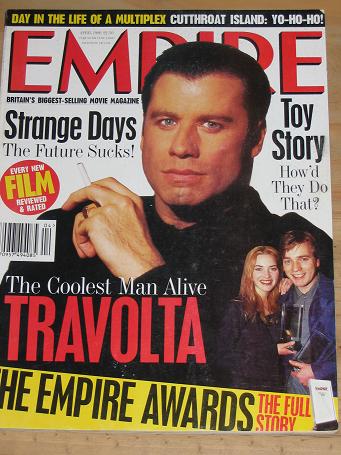 Tilleys Vintage Magazines : APRIL 1996 EMPIRE MOVIE MAGAZINE TRAVOLTA