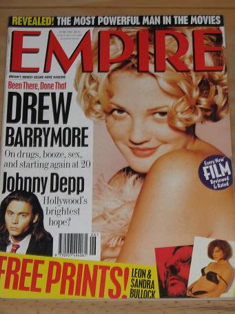 Tilleys Vintage Magazines : JUNE 1995 EMPIRE MOVIE MAGAZINE DREW